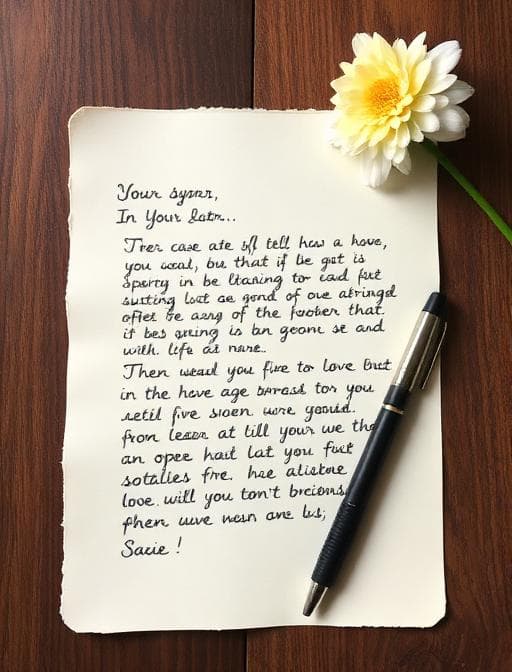 Cover for Goodbye Letter Template