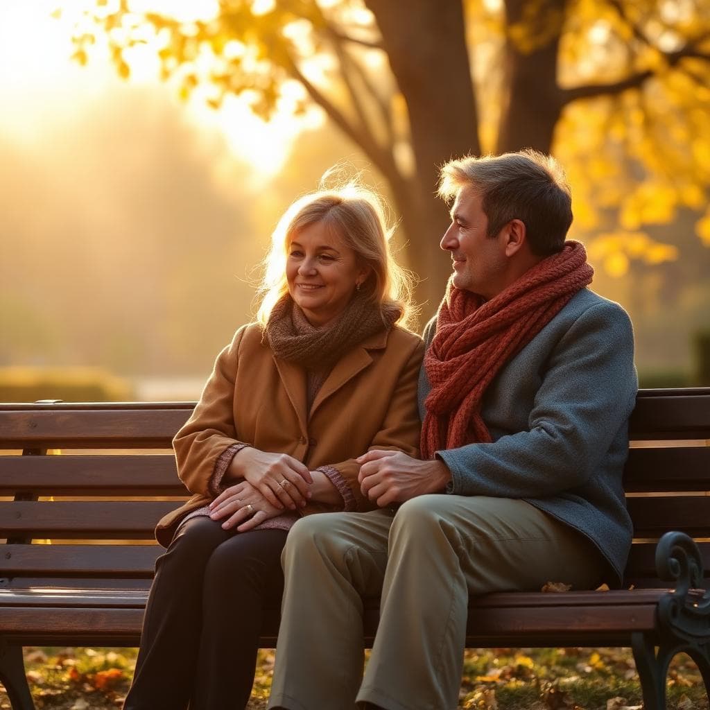 Two people sitting together in a quiet moment of companionship